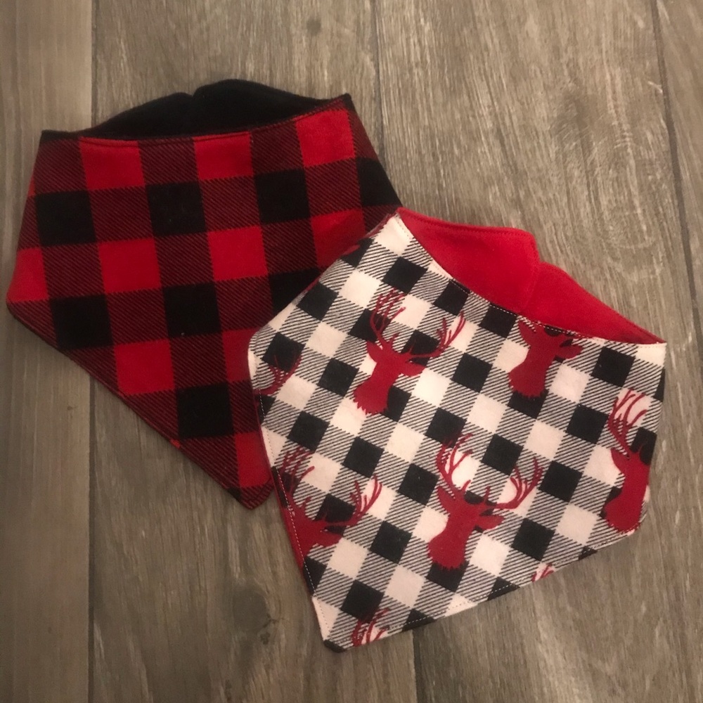 BOGO- 2 Christmas baby bandana bibs